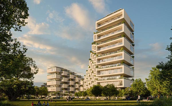 نگاهی به خانه‌های برج "پارک رایزِ" شرکت معماری BIG ( Bjarke Ingels Group) به عنوان بخشی از پروژه ساحلی الینیکو آتن