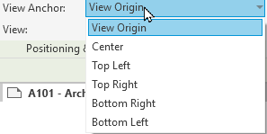View to Sheet Positioning, موقعیت‌های ذخیره شده X و 