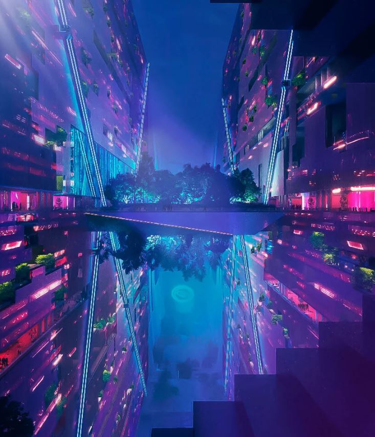 THE LINE the first zero gravity vertical city with no cars - 5647