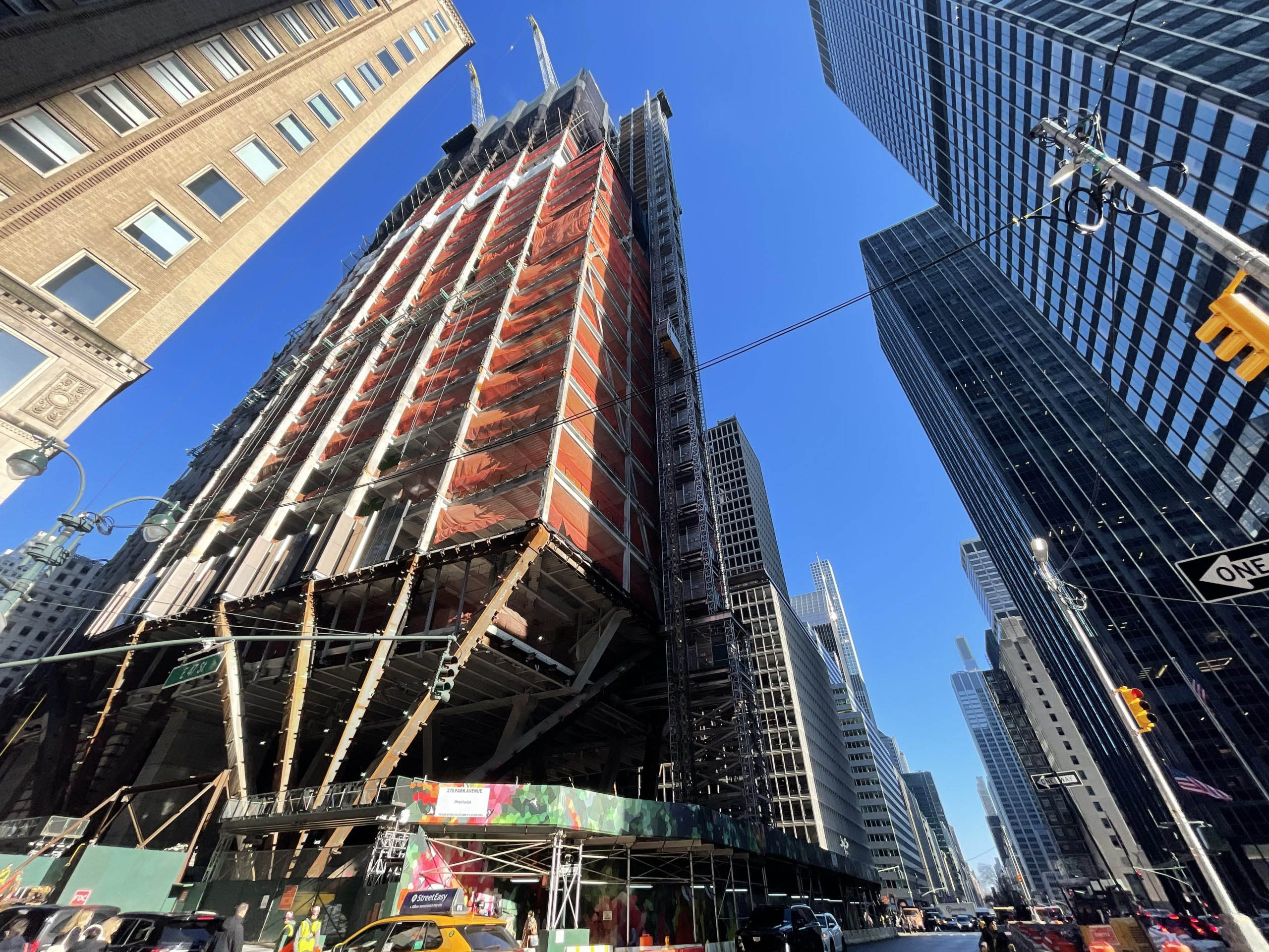 Curtain Wall Installation Begins On JPMorgan Headquarters At 270 Park Avenue In Midtown East Manhattan - 10699