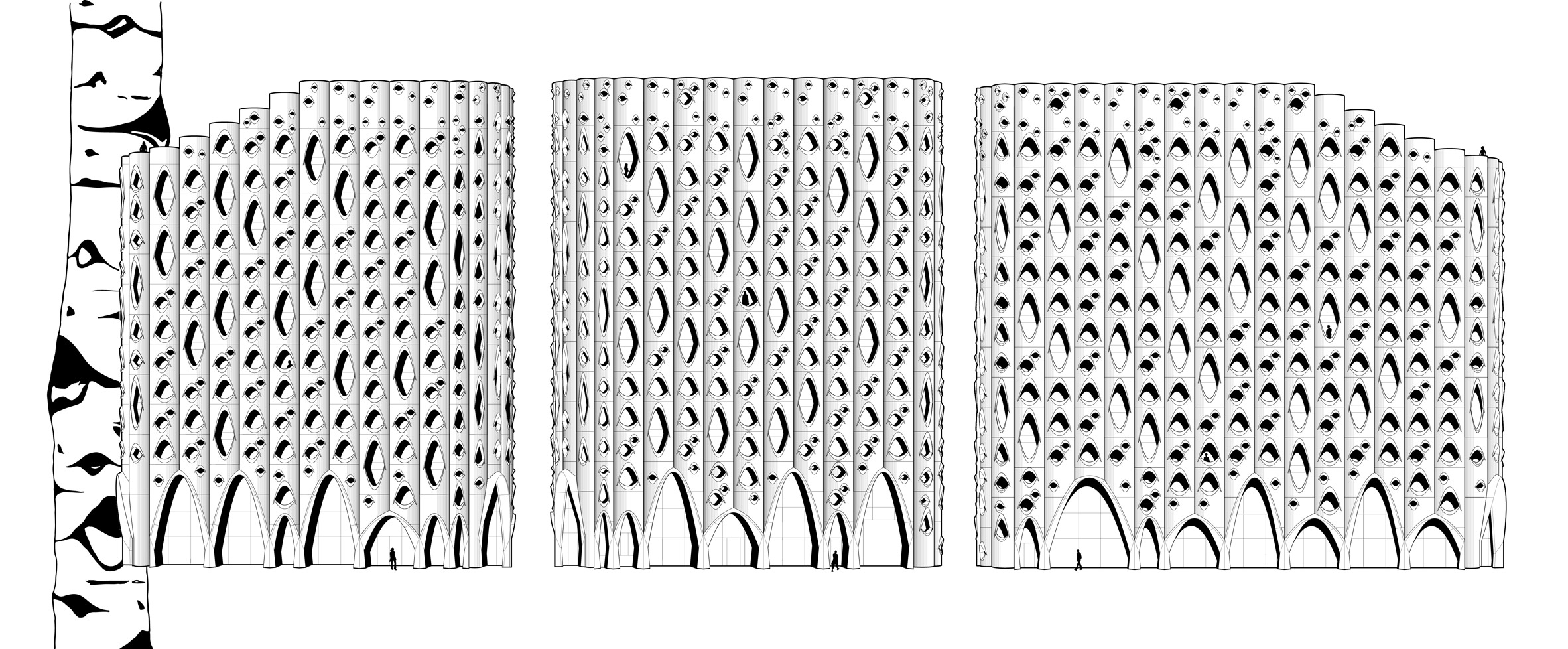 studio gang wraps hotel in perforated facade informed by Aspen trees - 22186