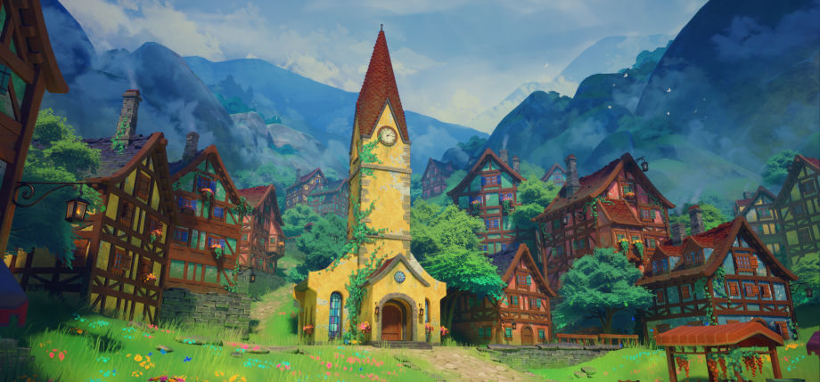 ساخت یک دهکده کوهستانی با الهام از استدیو گیبلی در نرم افزار Unreal Engine 5