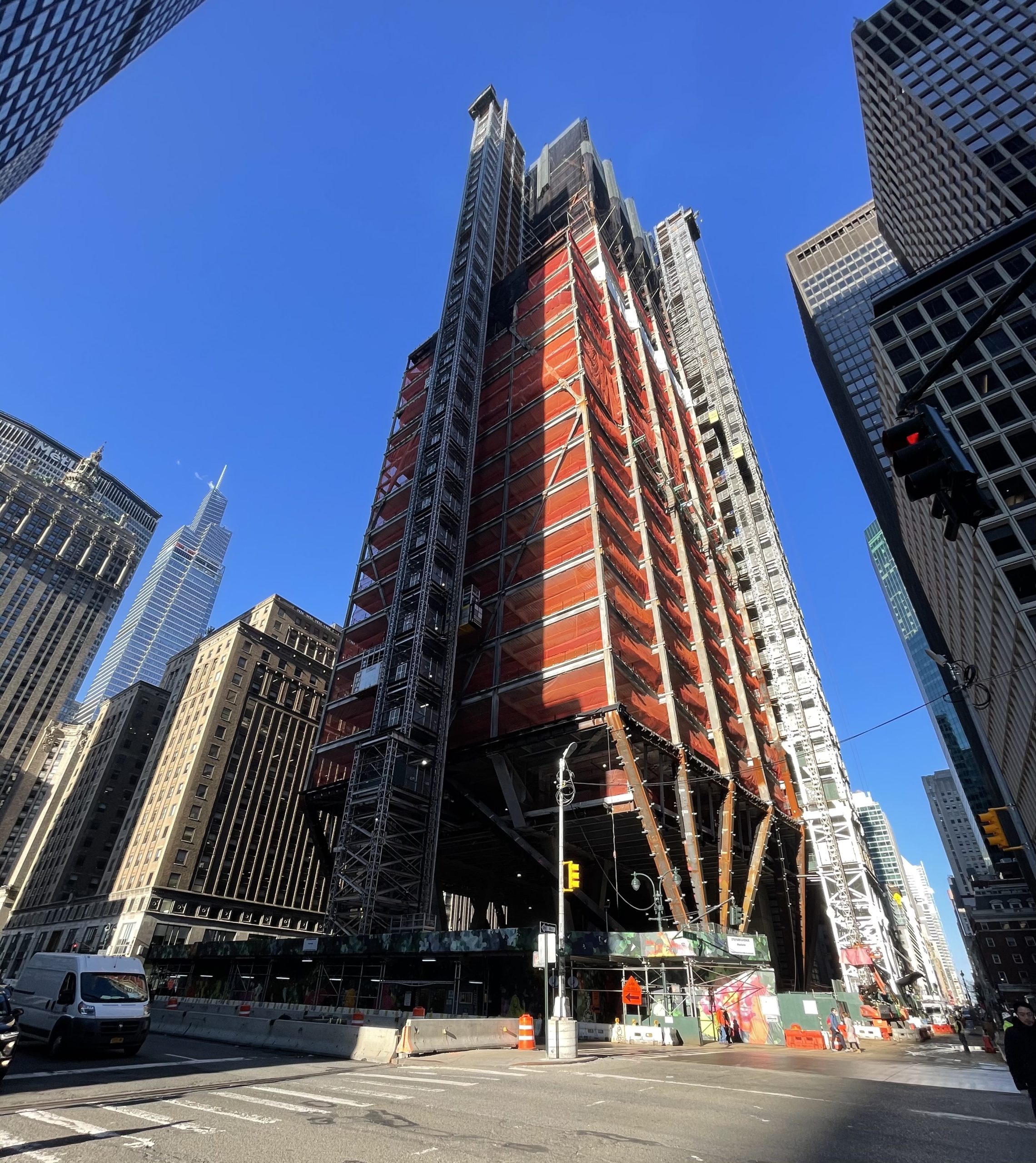 Curtain Wall Installation Begins On JPMorgan Headquarters At 270 Park Avenue In Midtown East Manhattan - 10695