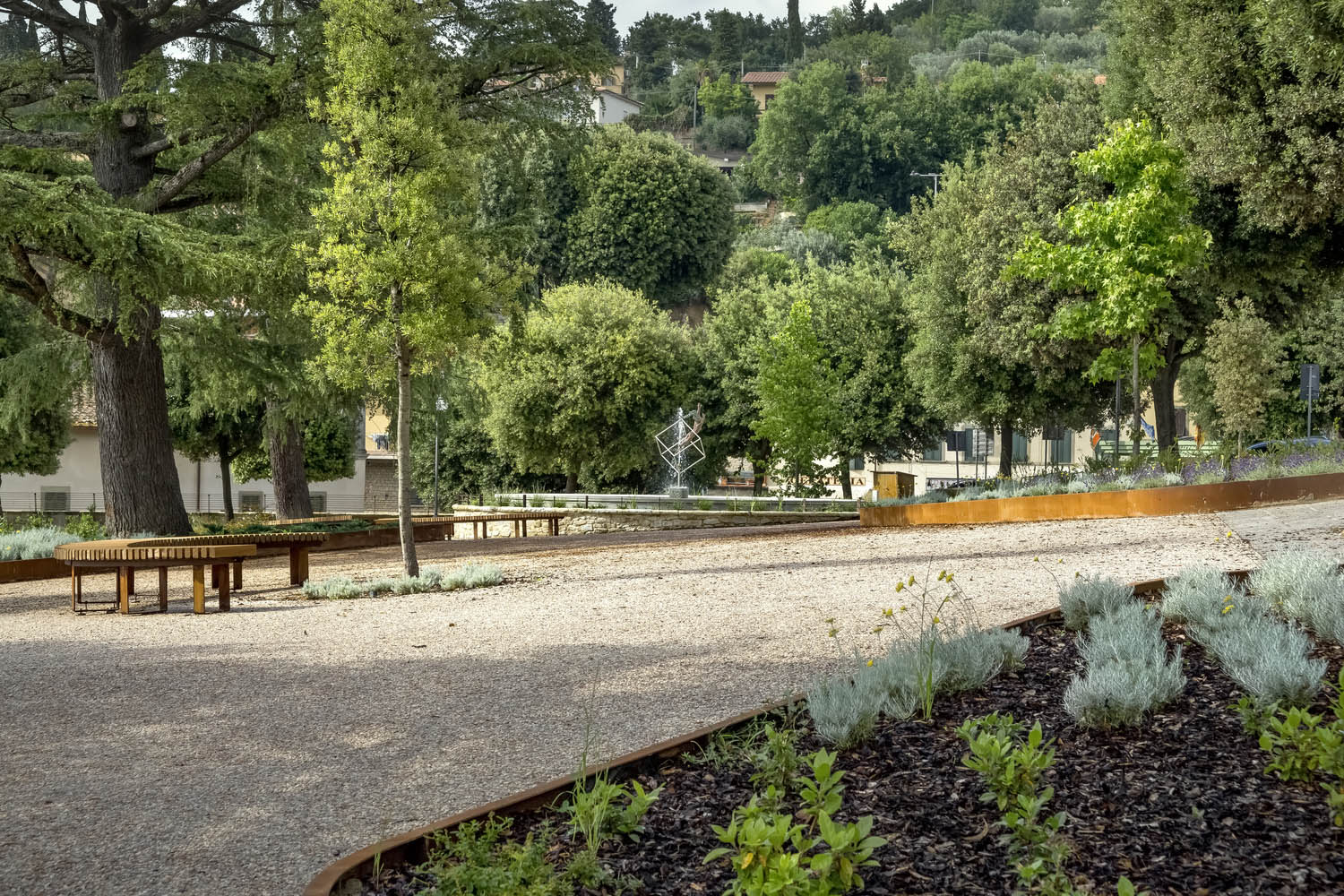 Piazza Matteotti Public Gardens Pool landscape - 20553