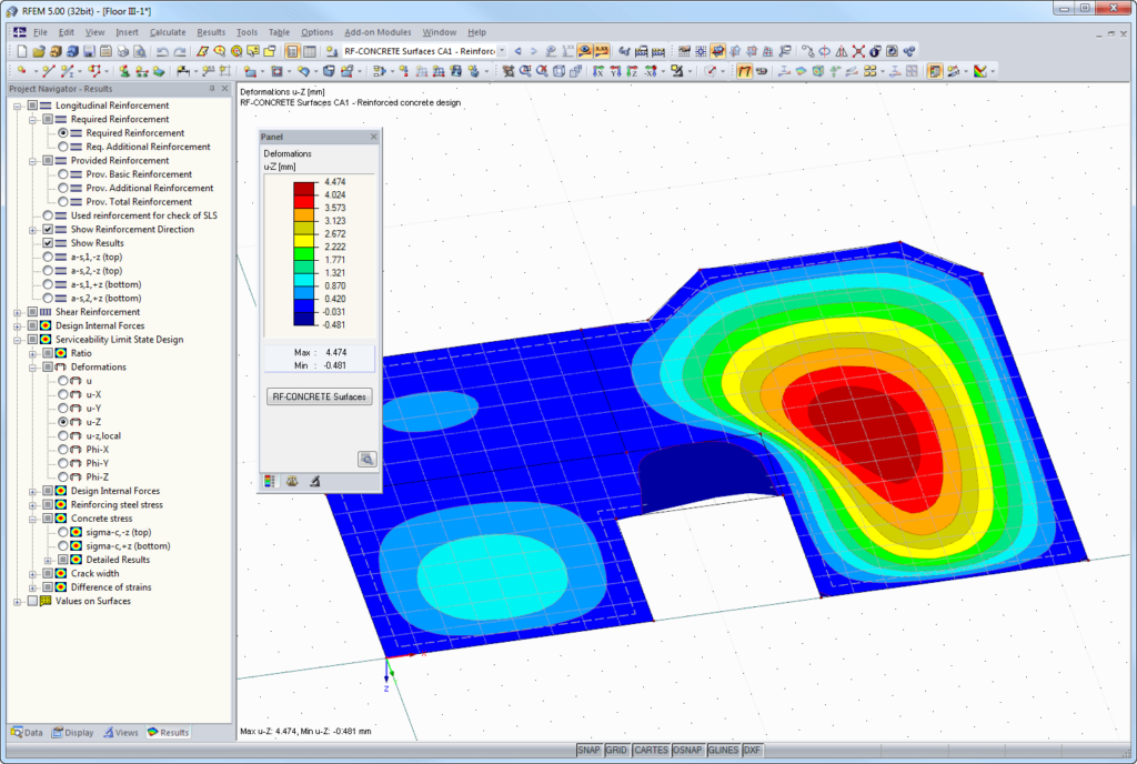 رابط کاربری نرم افزار  RFEM