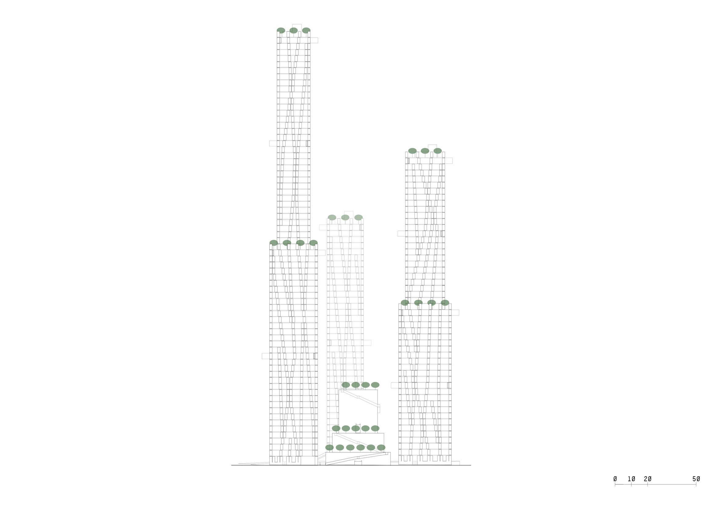 valerio olgiati reveals plans for trio of concrete skyscrapers in tirana - 23471