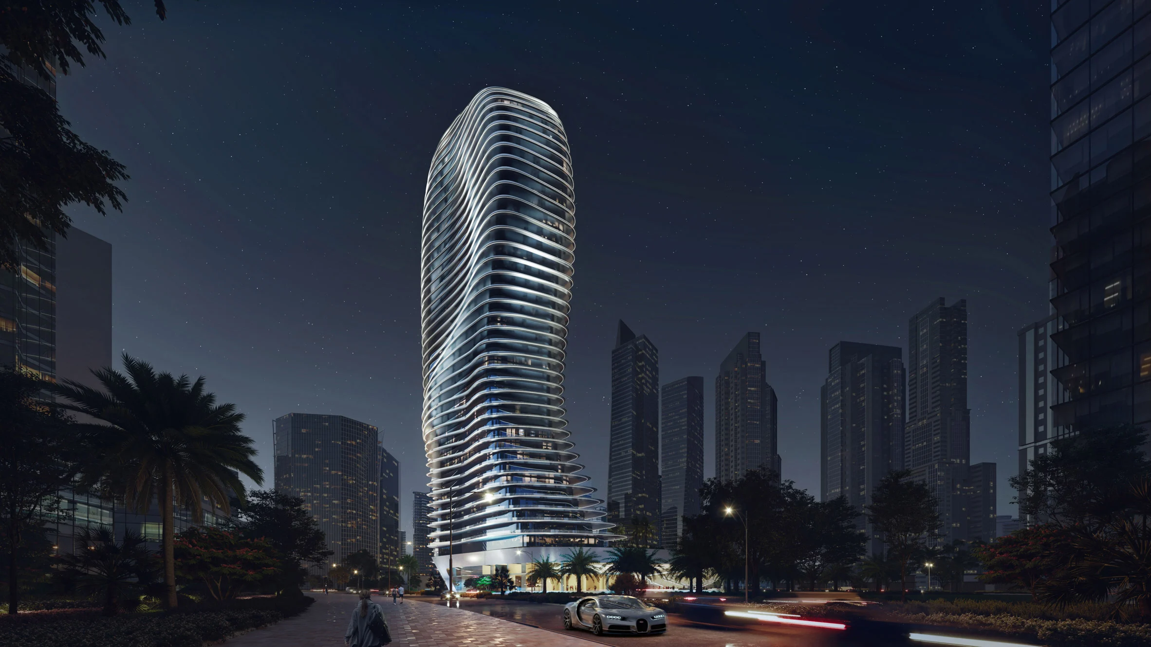 Bugatti unveils design for first residential skyscraper - 13389