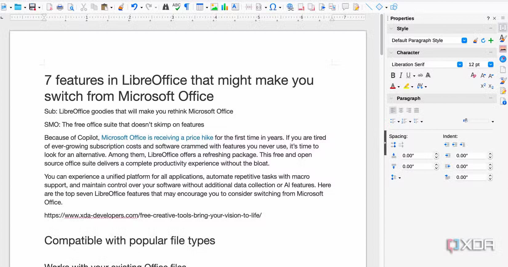رابط کاربری قابل تنظیم – LibreOffice, رابط کاربری, سفارشی‌سازی, نوار ابزار, میانبر صفحه کلید, تنظیمات ویژوال  