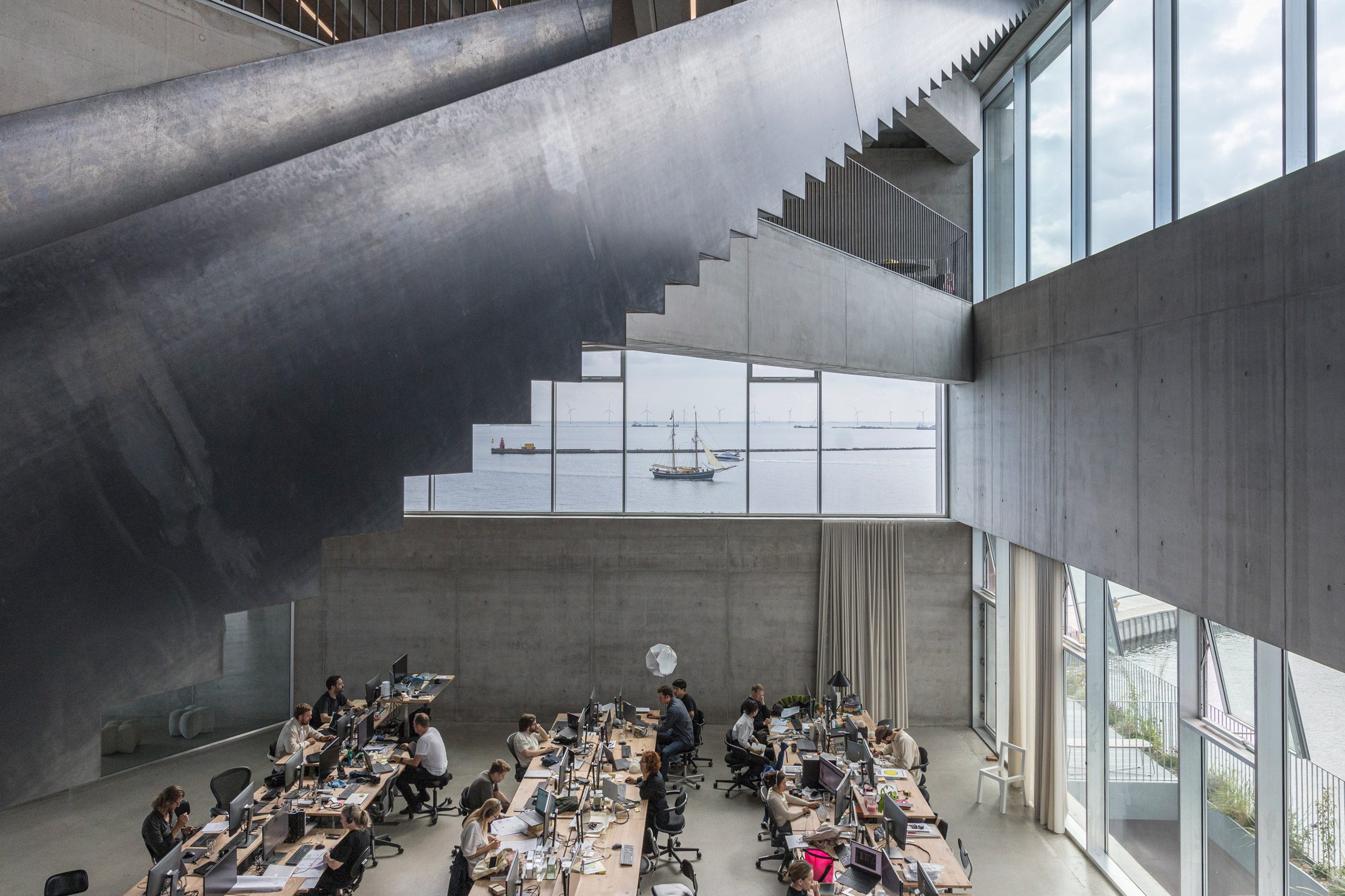 BIG wraps Copenhagen headquarters with 140 metre long concrete staircase - 22019