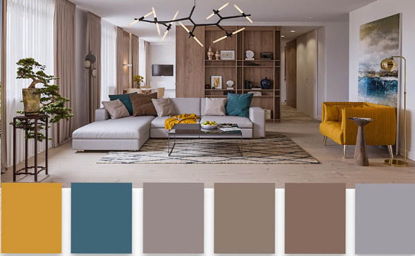 از رنگ های آرامش بخش تا رنگ های هیجان انگیز ! 12  رنگی که در سال 2023 بر طراحی داخلی غالب خواهند شد .12 Color Trends in 2023 That Will Dominate Interior Design From Soothing to Vibrant Hues