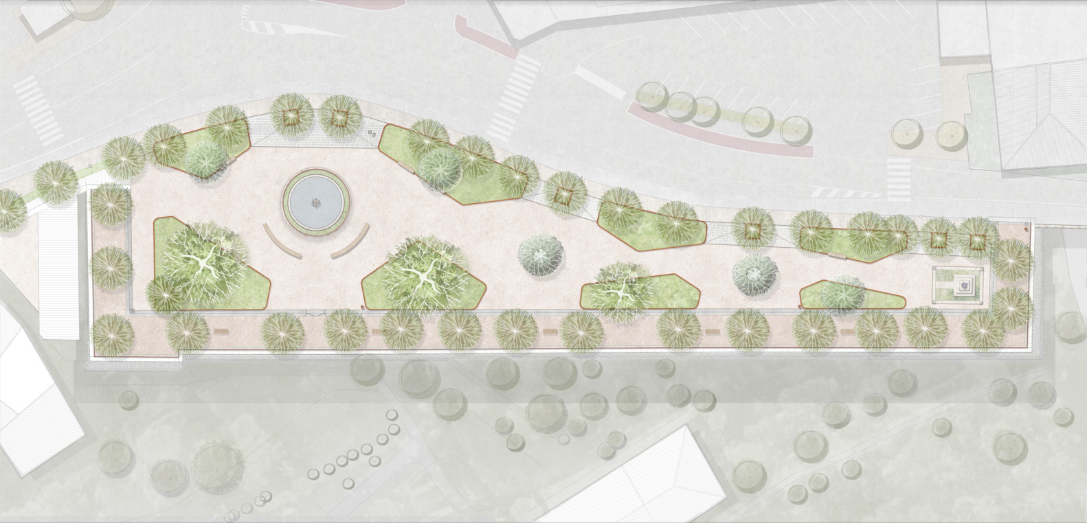 Piazza Matteotti Public Gardens Pool landscape - 20565
