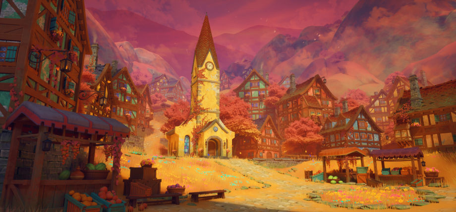ساخت یک دهکده کوهستانی با الهام از استدیو گیبلی در نرم افزار Unreal Engine 5