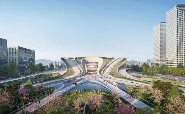 شرکت  زاها حدید در لیست نهایی مسابقه طراحی مرکز فرهنگی سجونگ Zaha Hadid Architects Shortlisted in Cultural Center Competition in Sejong Seoul