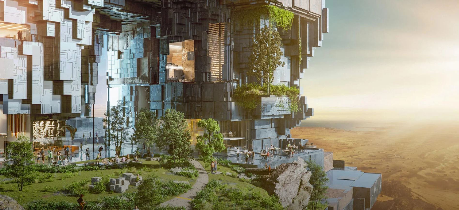 THE LINE the first zero gravity vertical city with no cars - 5645