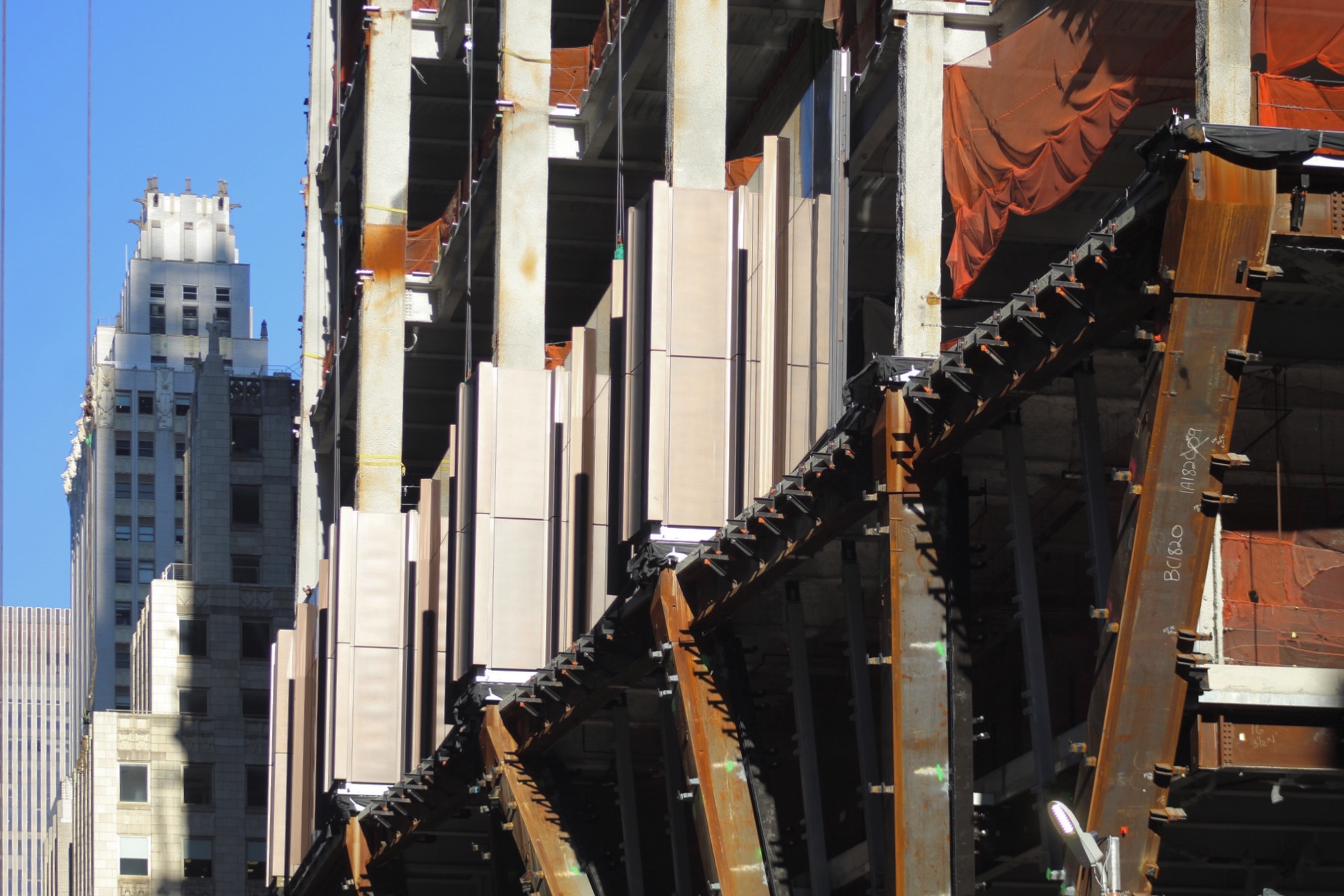 Curtain Wall Installation Begins On JPMorgan Headquarters At 270 Park Avenue In Midtown East Manhattan - 10720