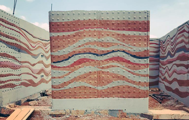 Designing the Appearance of Rammed Earth Walls The Interplay Between Natural Clay Colors and Pigmentation - 14411