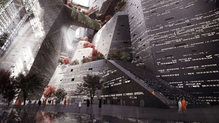 THE LINE the first zero gravity vertical city with no cars - 5646